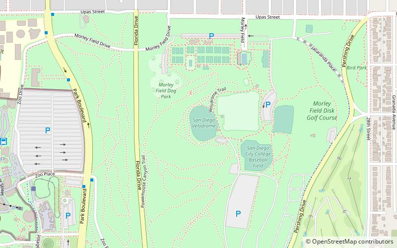 San Diego Velodrome location map