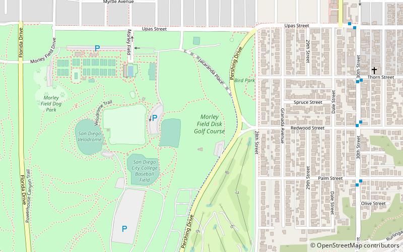 Morley Field Disc Golf Course location map