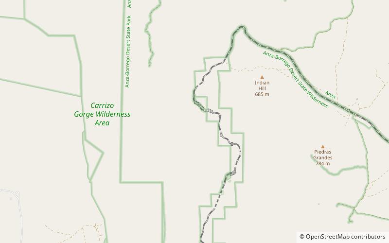 Carrizo Gorge location map