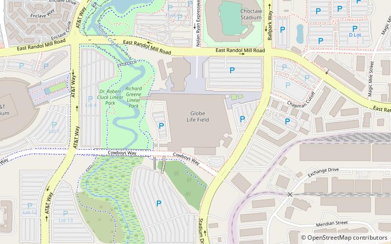 Globe Life Field location map