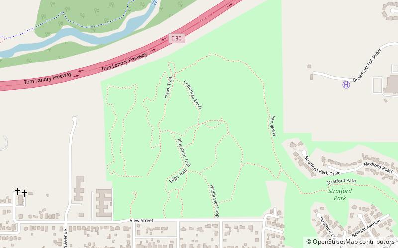 Tandy Hills Natural Area location map