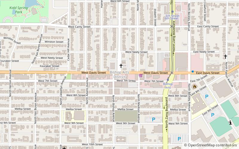 Bishop Arts District location map