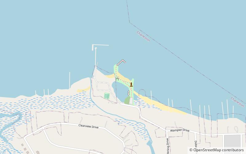 sunrise park beach charleston location map