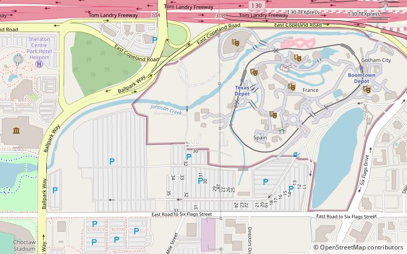 Titan Roller Coaster location map