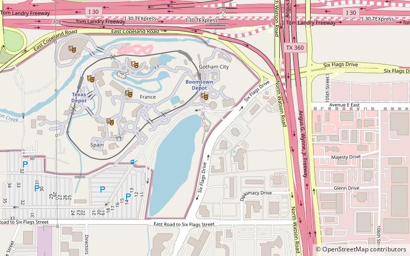 Judge Roy Scream location map