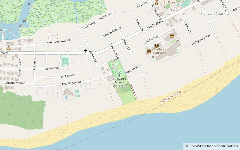 sullivans island lighthouse location map