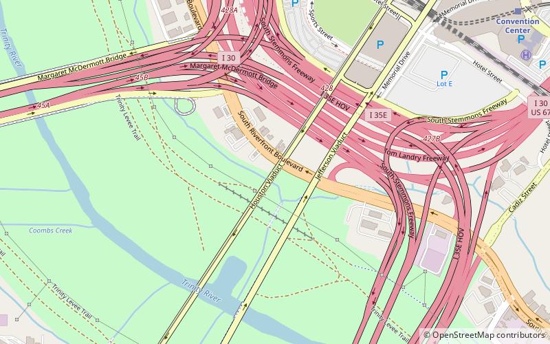Houston Street Viaduct location map