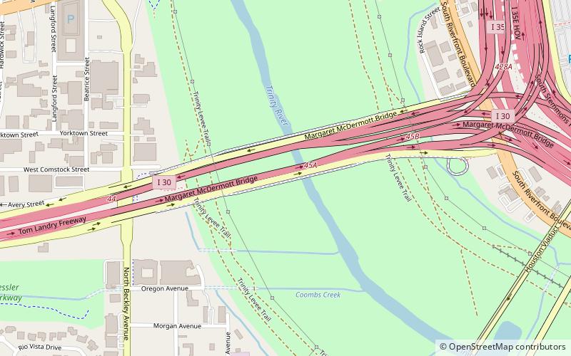 Margaret McDermott Bridge location map