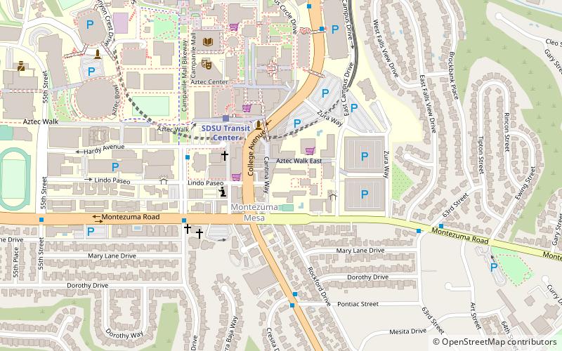 College Area location map