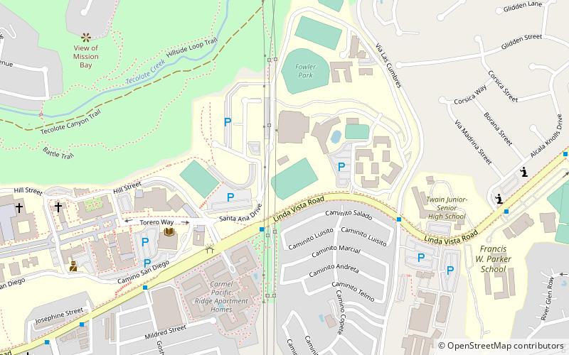 Torero Stadium location map