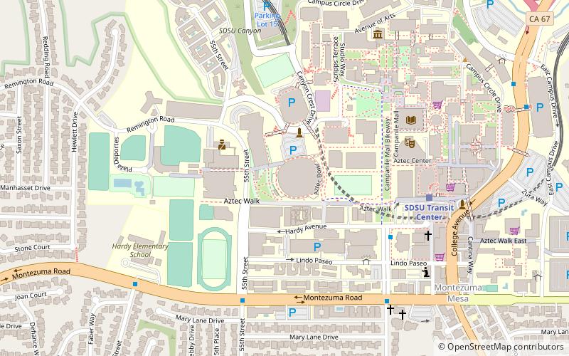 Viejas Arena location map