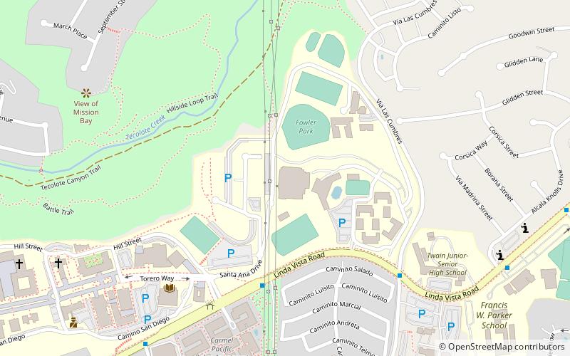 Jenny Craig Pavilion location map