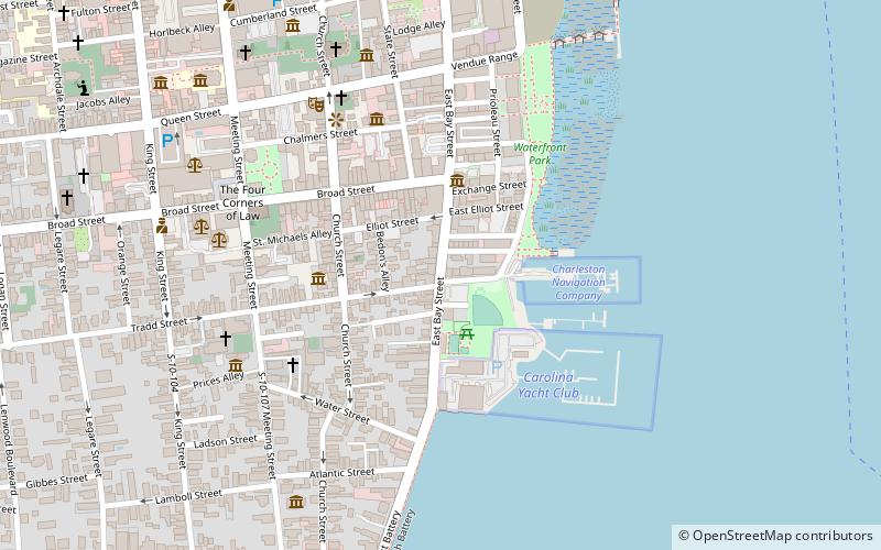 Bourse de Charleston location map