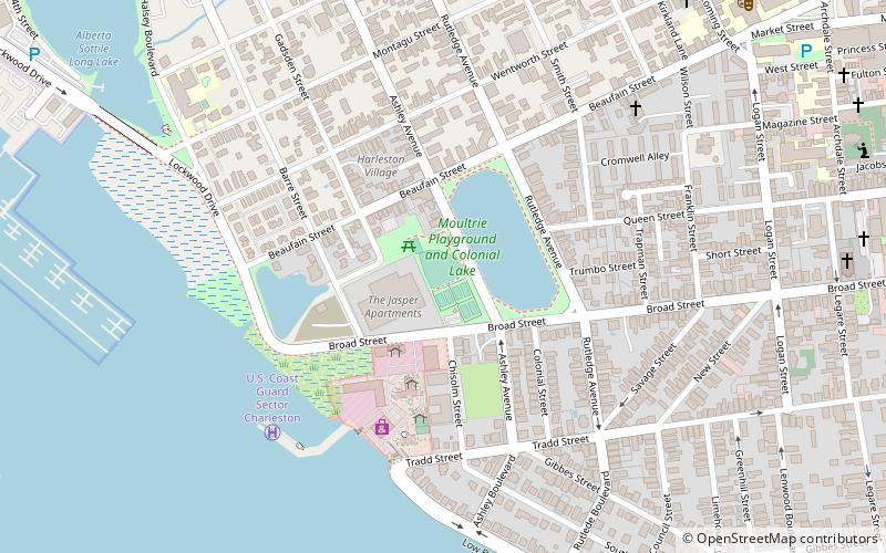 colonial lake charleston location map