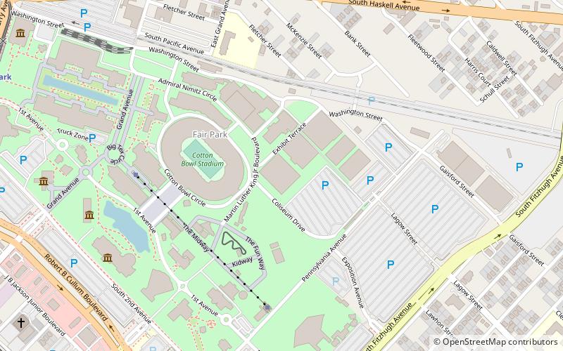 Fair Park Coliseum location map