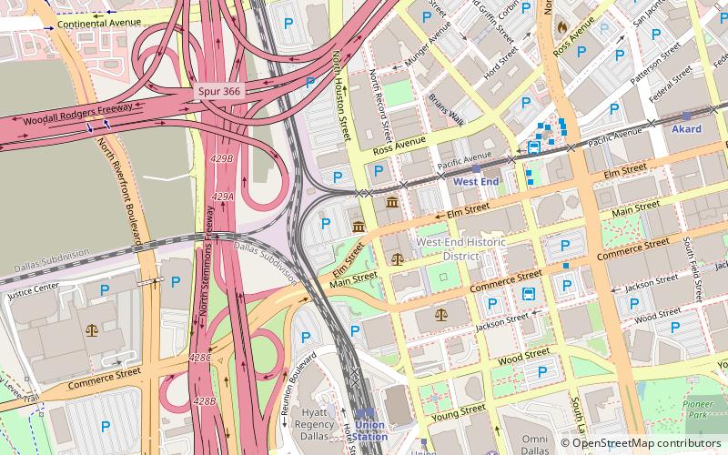 Texas School Book Depository location map