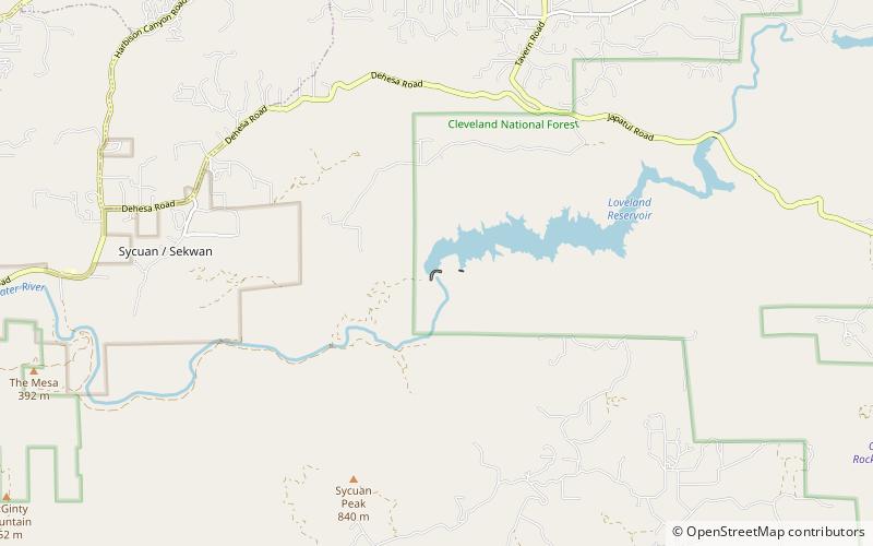 Loveland Dam location map