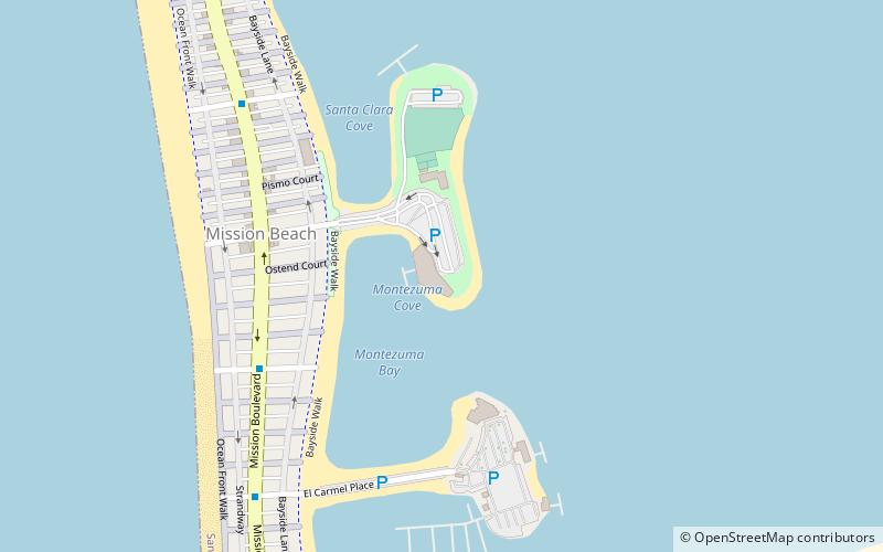 Mission Bay Aquatic Center location map