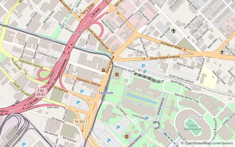 The Women's Museum location map