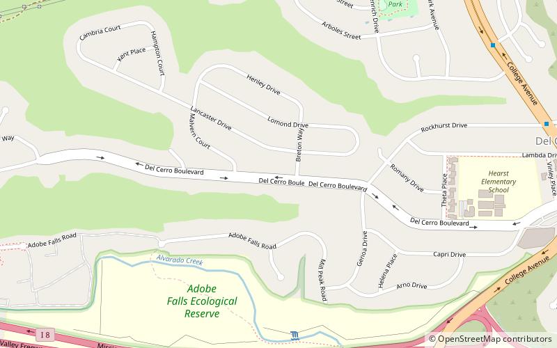 Del Cerro location map