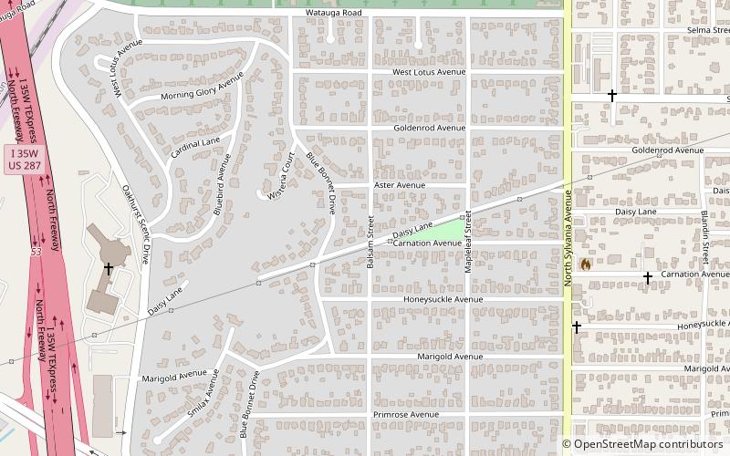 Oakhurst Historic District location map