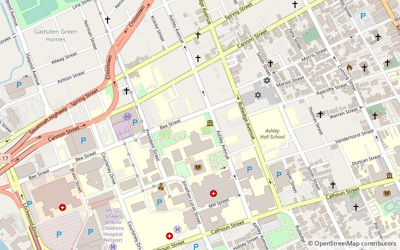 Charleston Arsenal location map