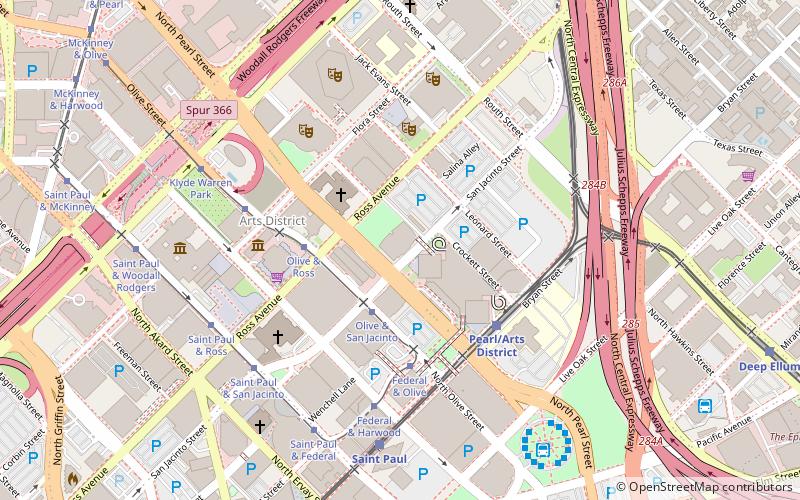 JPMorgan Chase Tower location map