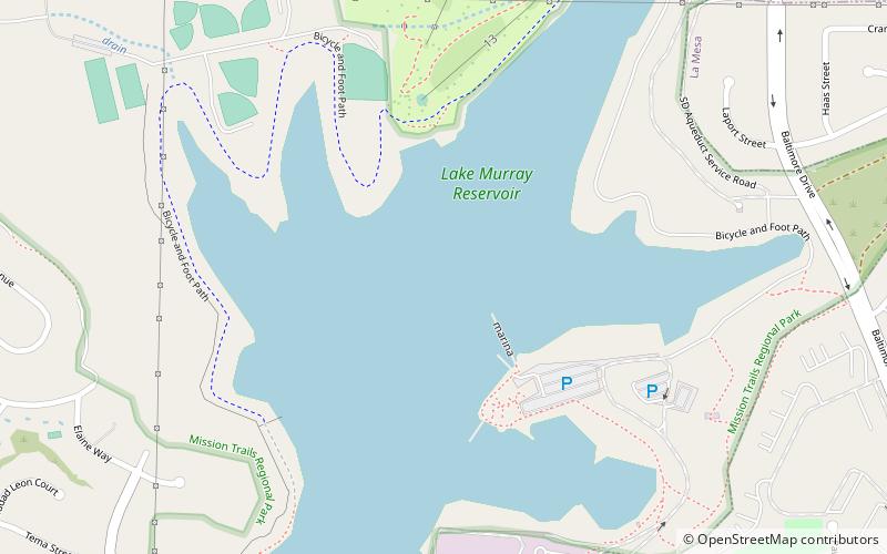 Lake Murray Reservoir location map