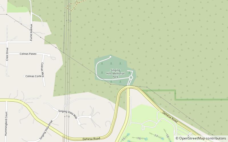 Singing Hills Memorial Park location map