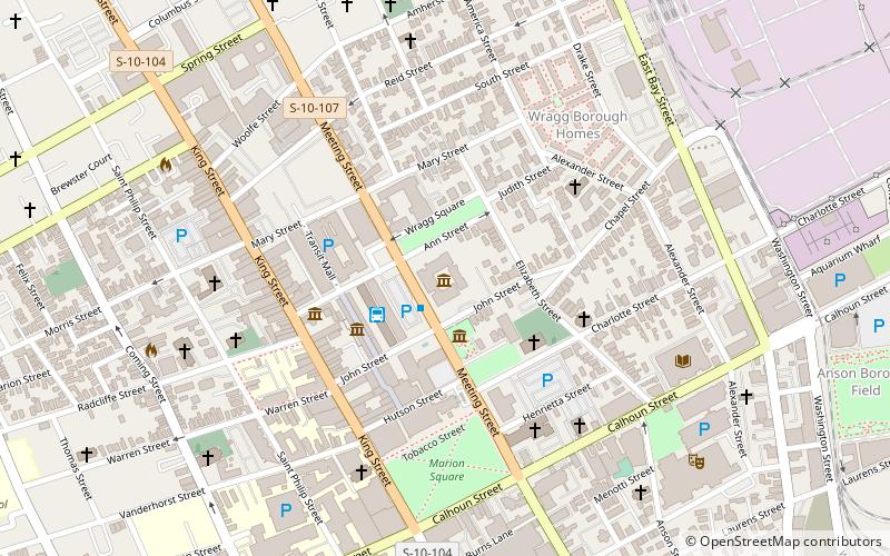 Charleston Museum location map