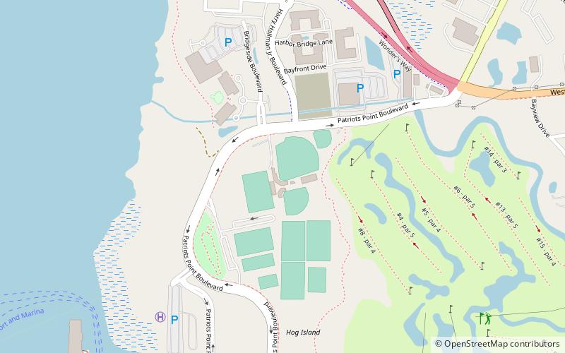 CofC Baseball Stadium at Patriot's Point location map