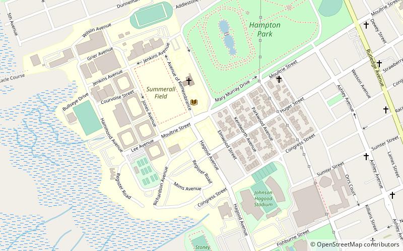 The Citadel location map