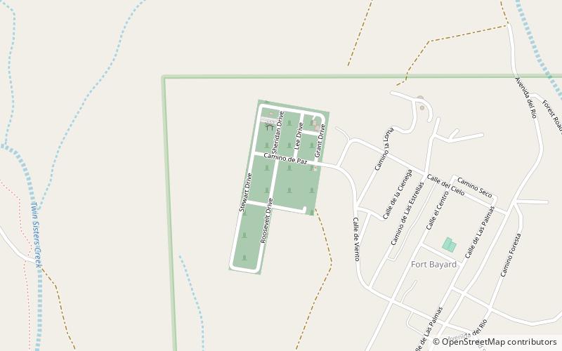 Cimetière national de fort Bayard location map