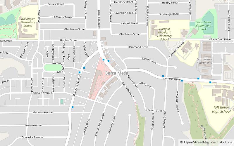 Serra Mesa location map