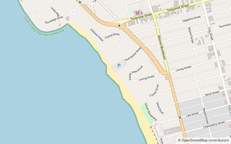 Tourmaline Surfing Park location map