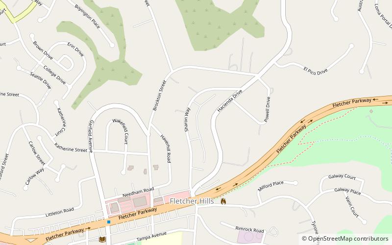 Fletcher Hills location map
