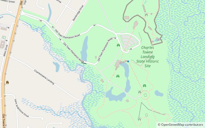 Charles Towne Landing location map