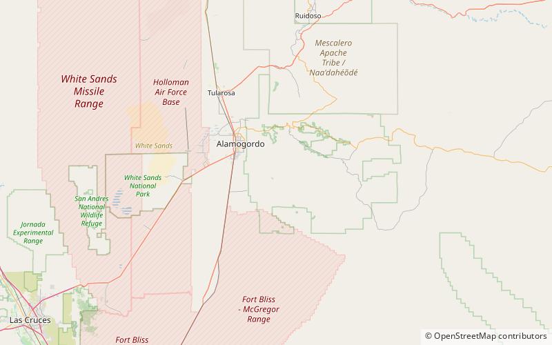 cathey peak bosque nacional lincoln location map