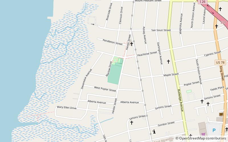 corrine jones playground charleston location map