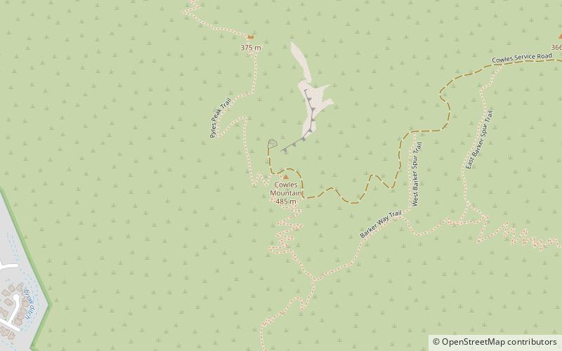 Cowles Mountain location map