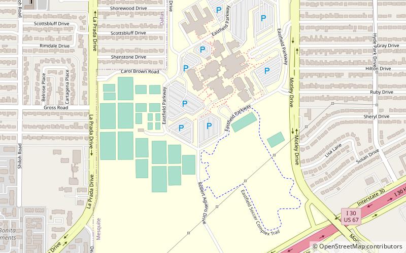 Dallas College Eastfield Campus location map