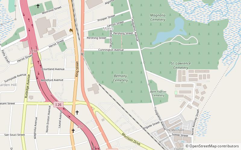 bethany cemetery charleston location map