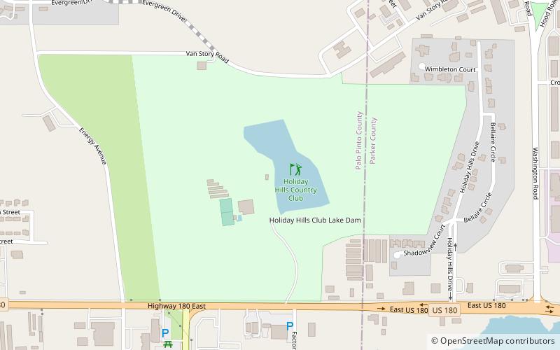 Holiday Hills Country Club location map