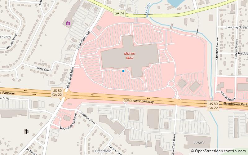 Macon Mall location map