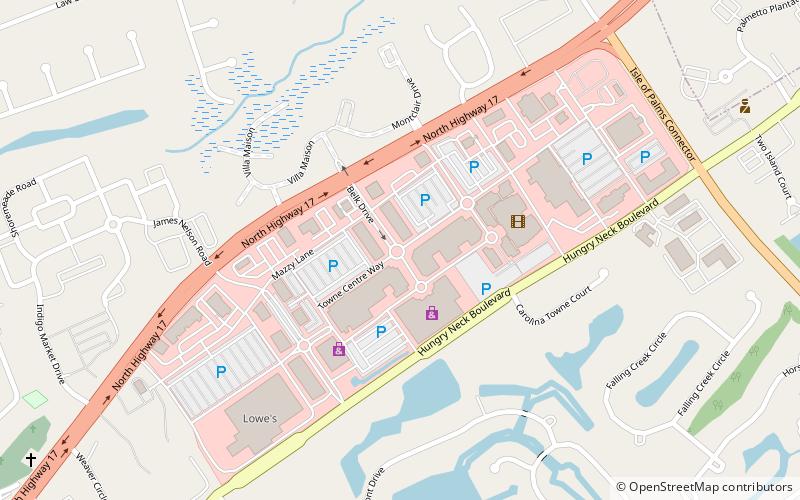 Mount Pleasant Towne Centre location map