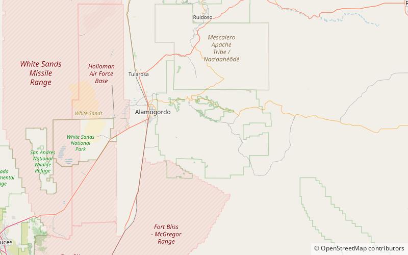 sacramento national forest bosque nacional lincoln location map