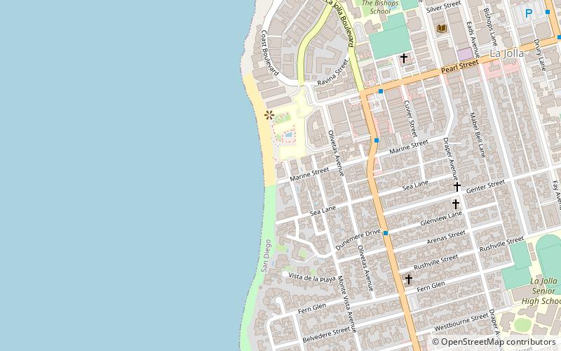 Marine Street Beach location map