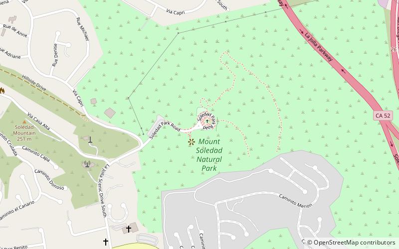 Mount Soledad location map