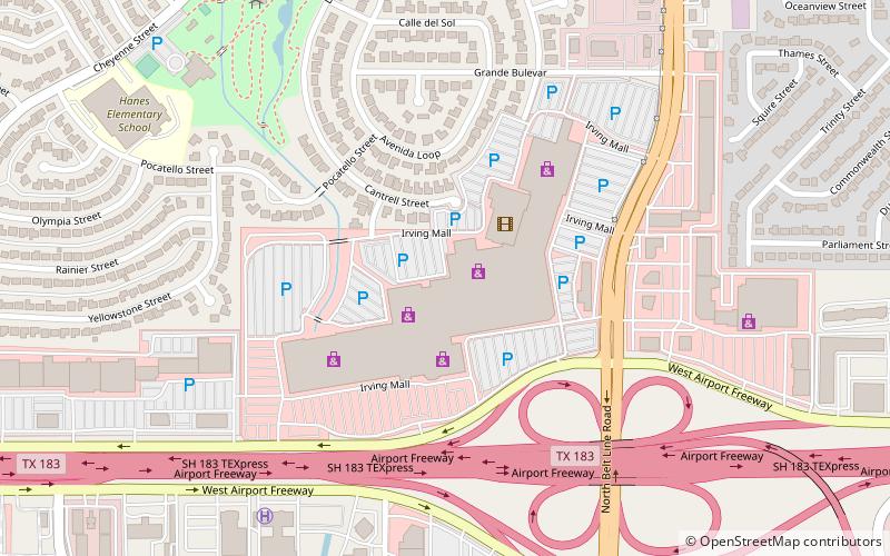 Irving Mall location map