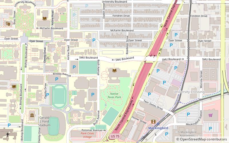 George W. Bush Presidential Library location map